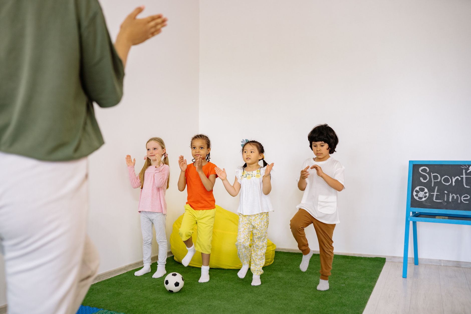 Primary school children in a circle-time session as part of school wellbeing programmes UK